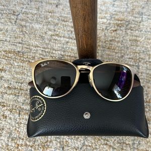 Rayban gold rimmed sunglasses